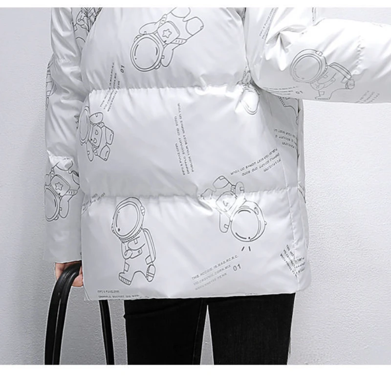 Winter Women's Cold Coat Parkas Astronaut Hooded Long Padded Jacket Super Hot Coats Jackets Snow Outercoat Cheap Wholesale