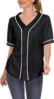 womens baseball jersey shirt button down blank softball jersey hip hop shirts