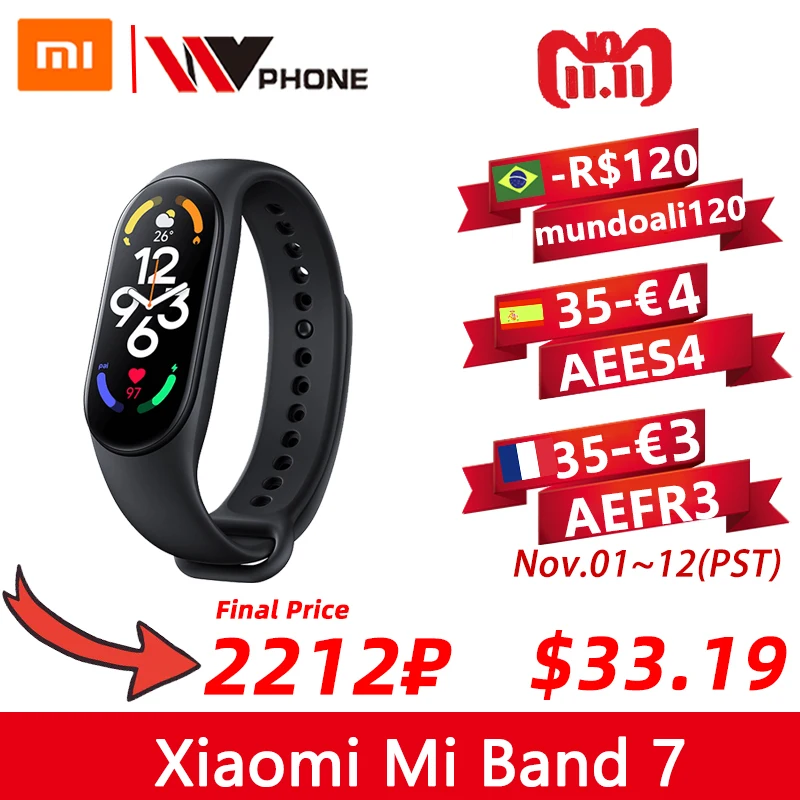 Xiaomi Mi Band 7 inteligentna bransoletka 6 kolorów AMOLED 1.62 1 Xiaomi Mi Band 7 inteligentna bransoletka 6 kolorów AMOLED 1.62 1