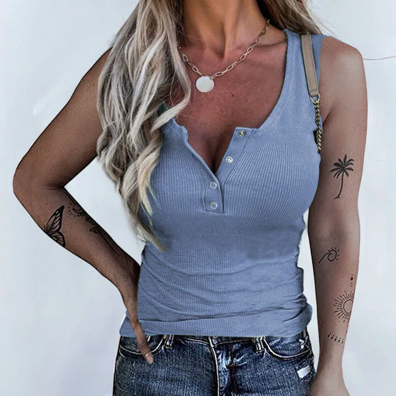 

2022 spring and summer new women's vest tops WHITE