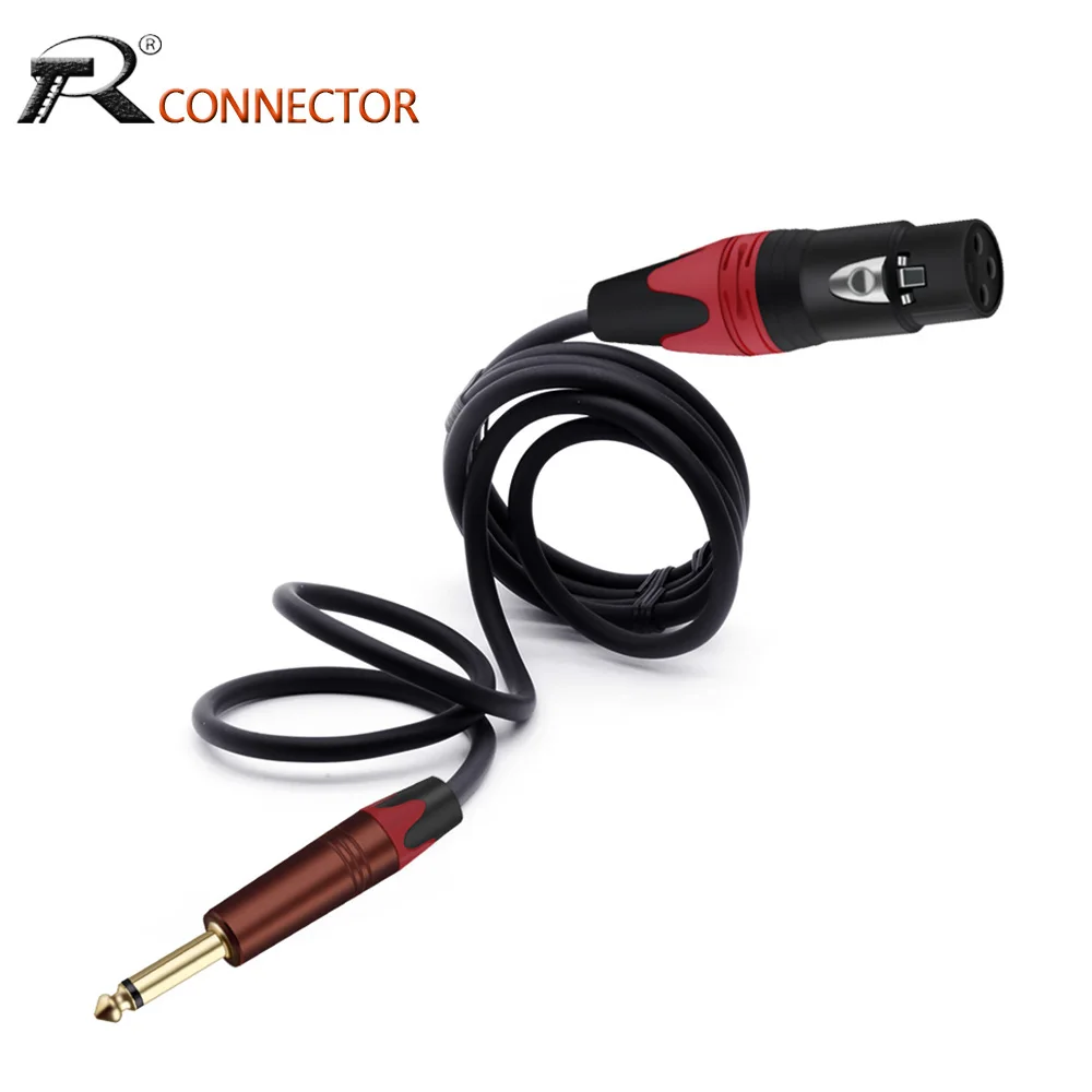 

Кабель для микрофона, 6,35 мм, разъем «Папа-мама», 3-Pin, XLR TS 1/4