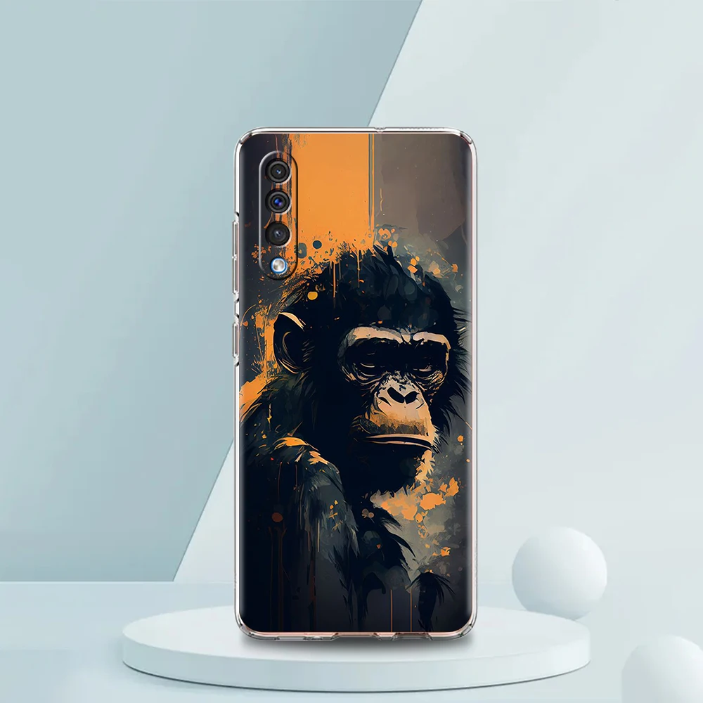 Animal Transparent Phone Case for Samsung Galaxy A12 A02 A03S A50 A70 A10 A10S A20 A30 A40 Luxury Soft Cover Fundas Coque Capas