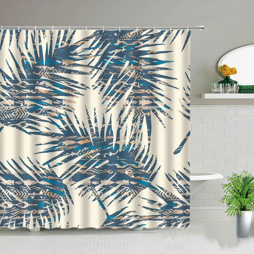 

Wind Flowers and Birds Landscape Ink Painting Creative Home Printing Shower Curtain Bathroom Waterproof Curtain Banheiro