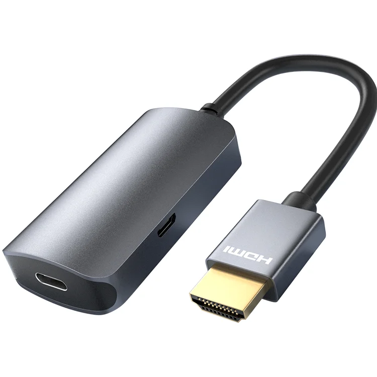 Новинка 2023 внешний адаптер USB Type C (мама)-HDMI (папа) 3.1 вход в HDMI-совместимый выход HD 4K