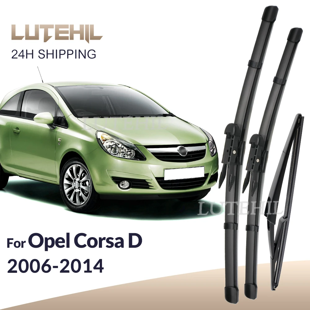 

Для Opel Corsa D 2006-2014 2007 2008 2009 2010 стеклоочиститель передние и задние щетки стеклоочистителя лобовое стекло щетки 26 "+ 16" + 12"