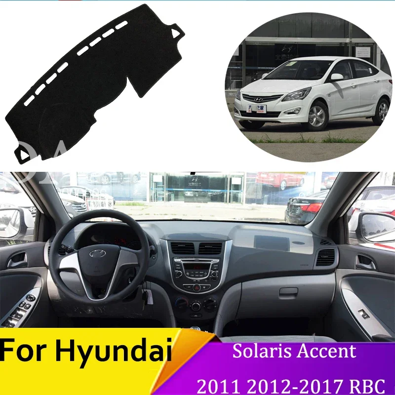 Противоскользящий коврик для приборной панели Hyundai Solaris Accent 2011 2012 2013-2017 RB