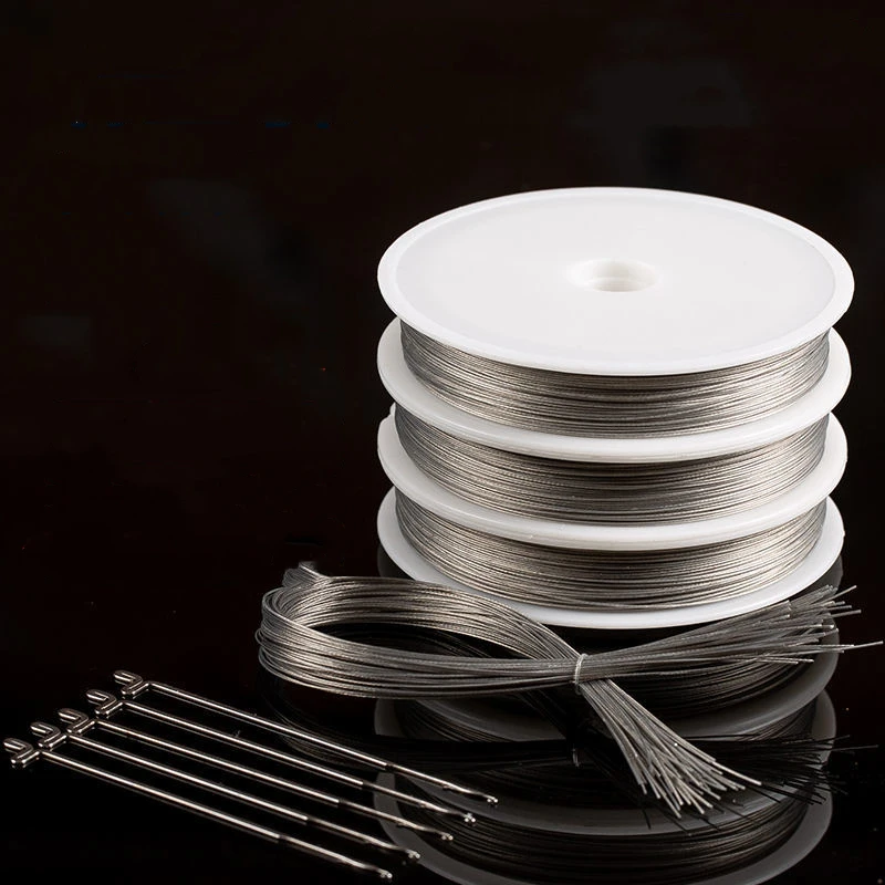 Прочная рыболовная леска из нержавеющей стали ультратонкая мягкая для морской и