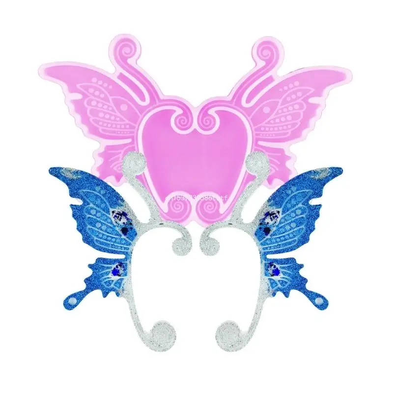 

Силиконовая форма для сережек-манжет в виде бабочки, форма в форме крыльев, форма для литья из эпоксидной смолы, формы для сам,