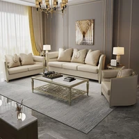 loveseat sofa modern american light luxury solid wood sofa simple villa big family european home furniture
