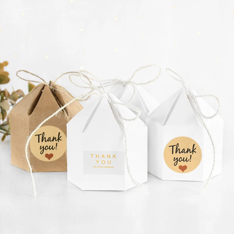 Высококлассная Шестигранная коробка для конфет 10 шт. Подарочная сделай сам