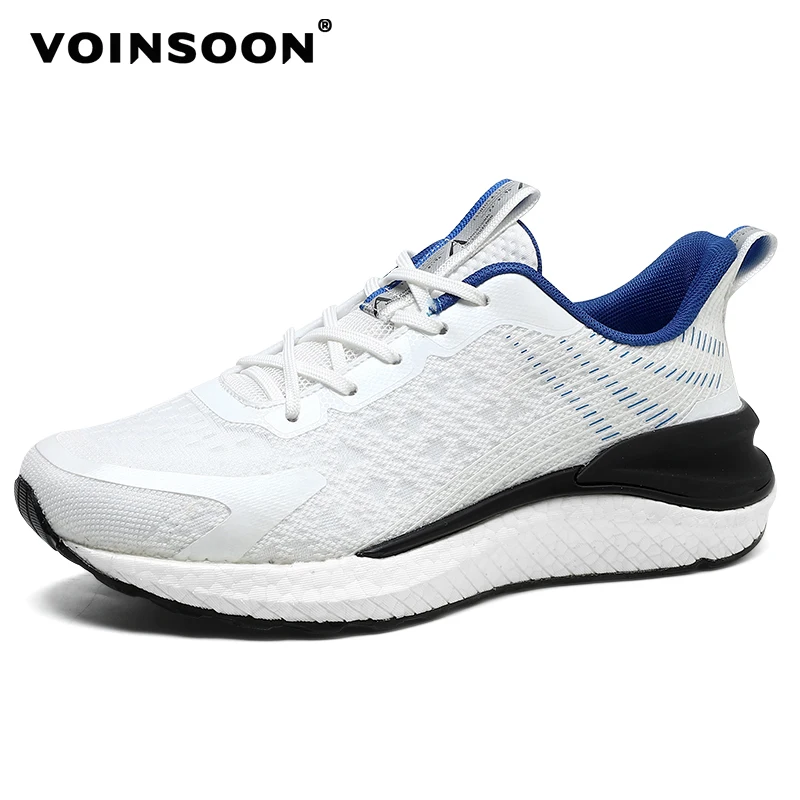 

Voinsoon High Elastic EVA Men's Running Shoes Outdoor Anti-skid Wear-resistant Leisure Sports Shoes Soft Mesh Lined Male Shoes