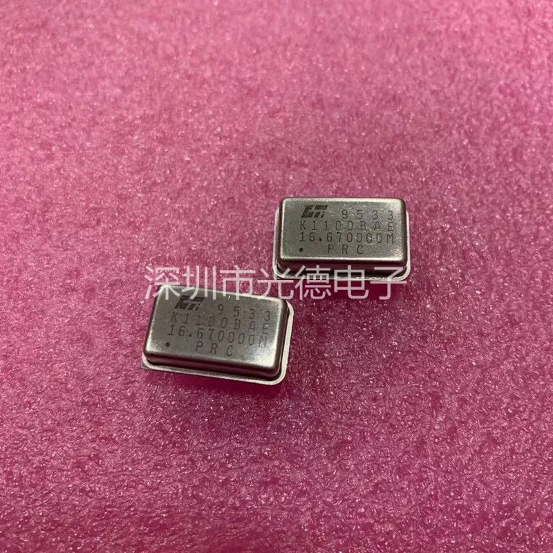 

50PCS/ Original Quartz Crystal Oscillator 16.670MHZ 16.670M Full Size Active Crystal Oscillator Rectangle