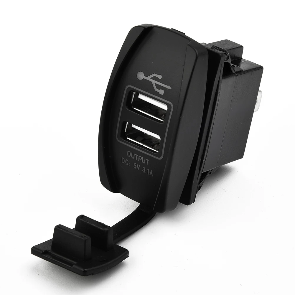 Car Power Charger Rocker Dual USB Socket ARB Switch Panel Blue Led 3.1A Accessories | Автомобили и мотоциклы