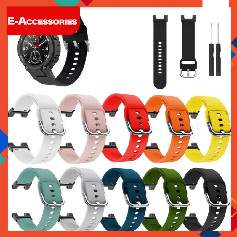 

For Huami Amazfit T-rex Strap Replaceable Strap Smart Watch Multicolour Watchband Watch Accessories Sports Band Silicone Strap