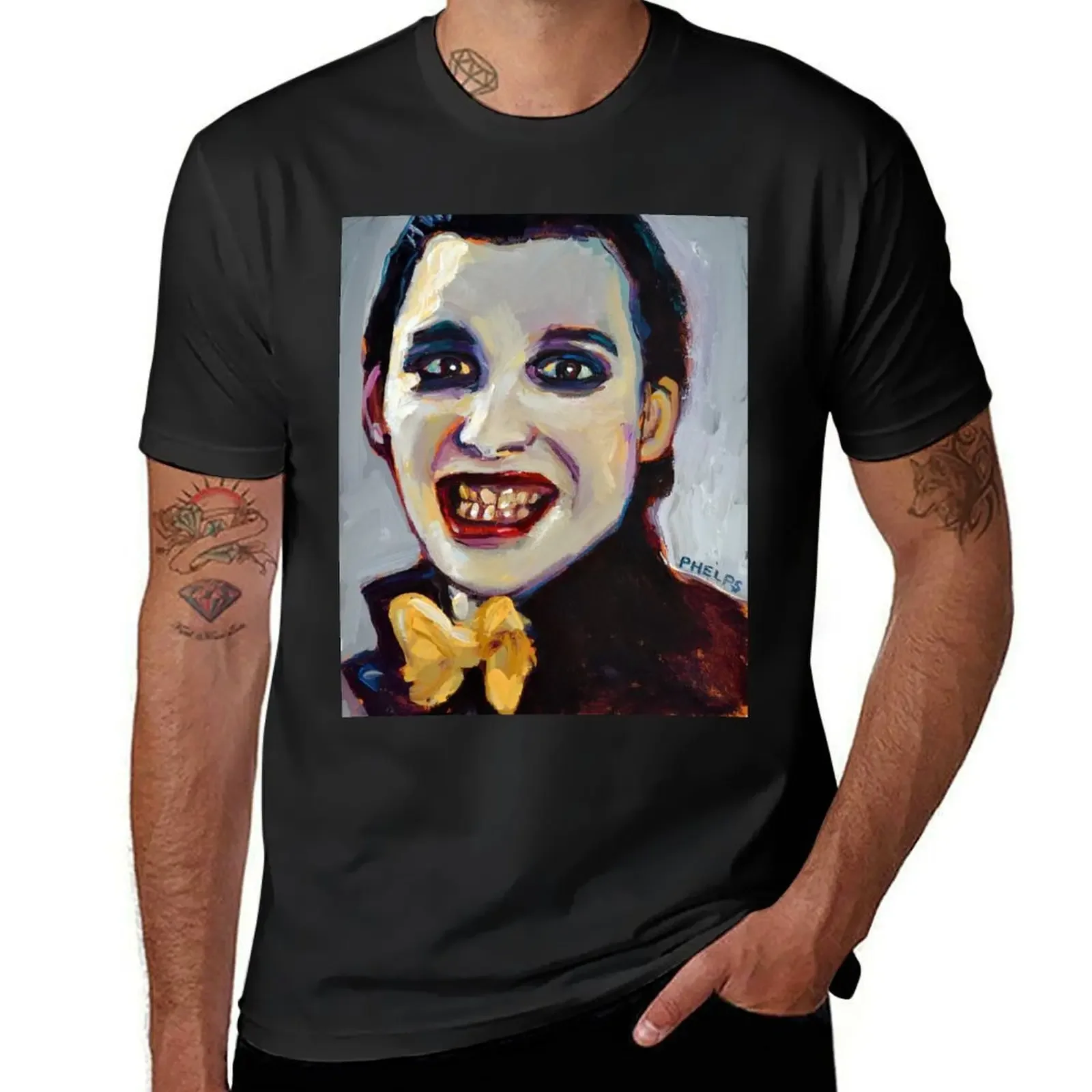 Футболка с портретом Дэйва Vanian of the Damned одежда больших размеров на день Святого