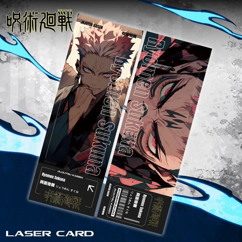 Лазерная карта юютсу Kaisen Satoru Gojo Ryomen Sukuna анимационный периферийный косплей