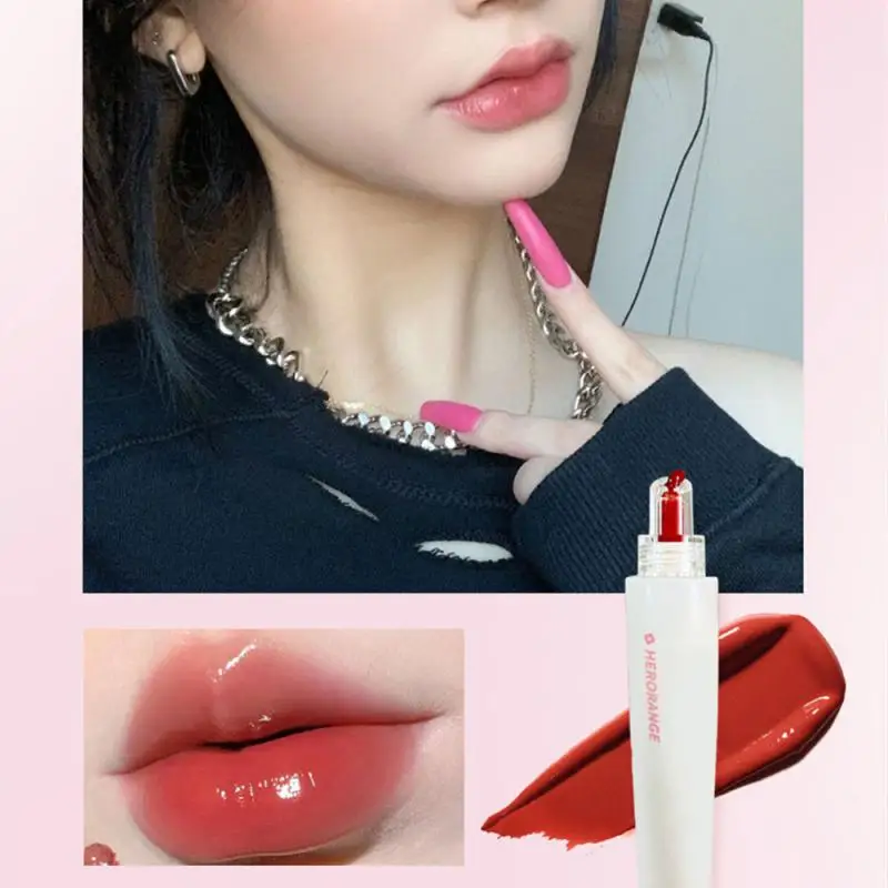 Простая в использовании увлажняющая помада стеклянный блеск для губ зеркальный