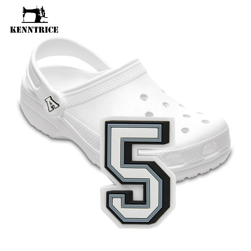 

Подвески в виде букв и цифрис, 5 серии, 3 шт., подвески для вязаных силиконовых сандалий, украшение «сделай сам», браслеты, ПВХ садовые шлепанц...