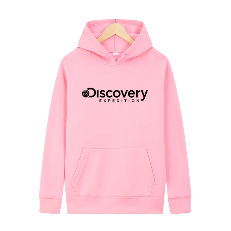 

Новинка 2022, Мужская/Женская толстовка discovery channel, теплая осенне-зимняя толстовка с капюшоном и длинными рукавами для занятий спортом на поле