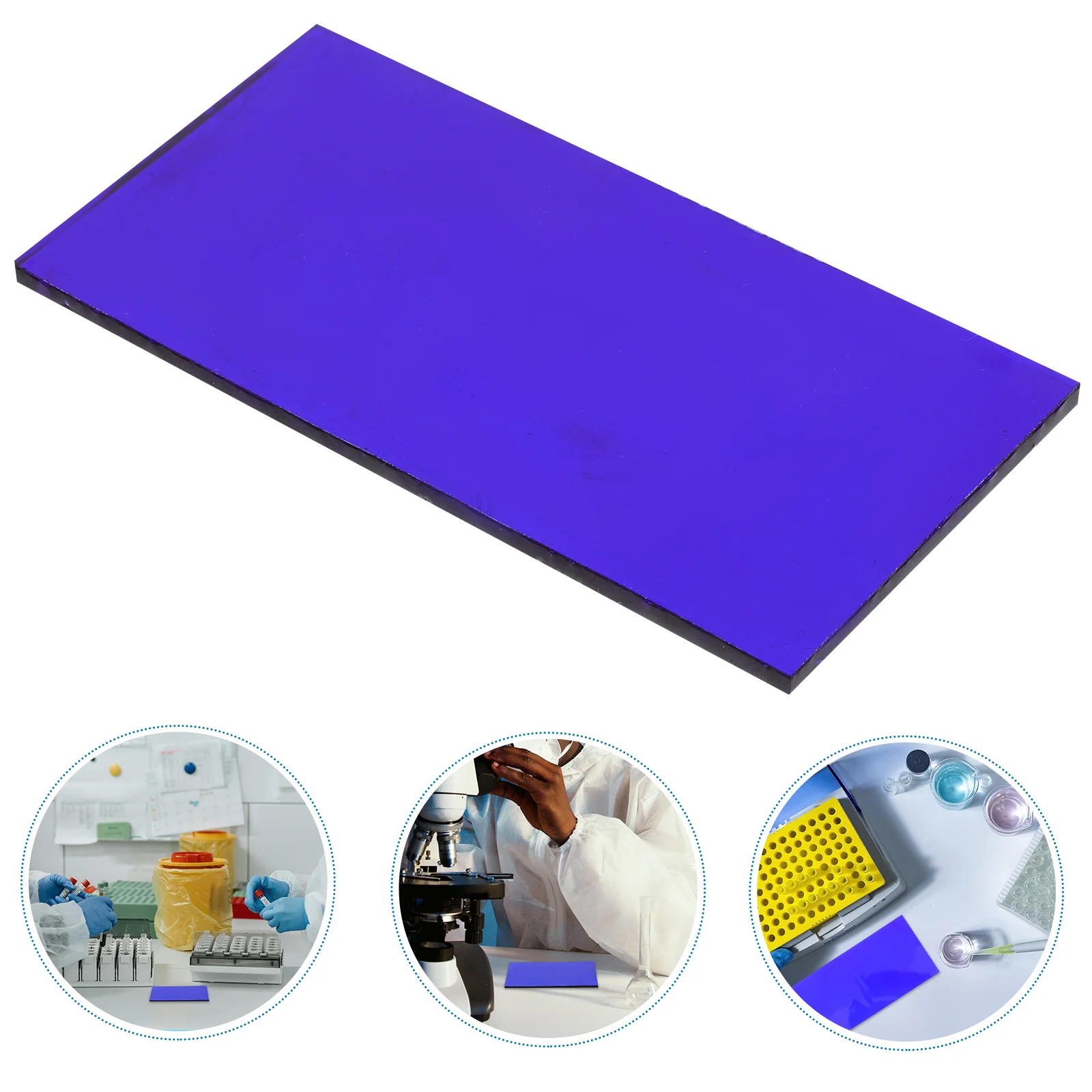 Кобальтовый слайд-фильтр стеклянная химическая пластина ион 10 см цвет пламени