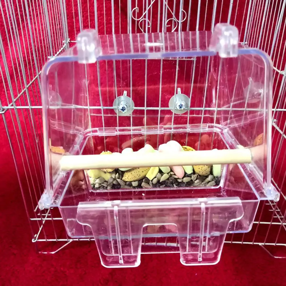 

Подвесная кормушка для птиц, клетка для кормления домашних животных, с вертикальным стержнем