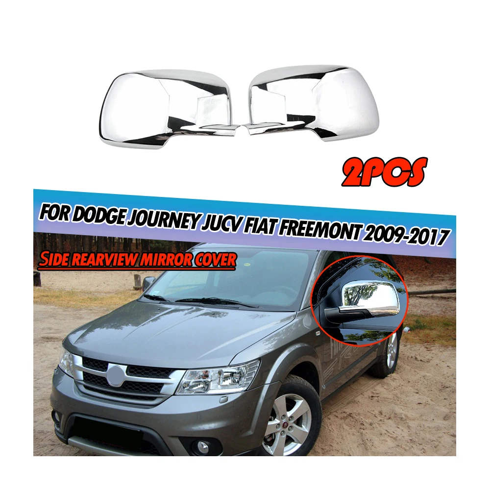 For Dodge Journey JUCV Fiat Freemont 2009-2017 2018 Side Door Mirror Overlay Styling Rearview Mirror Cover Trim Car Accessories