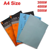 a4 size wet and dry sand paper pad fine sandpaper grit 5000 4000 3000 for car