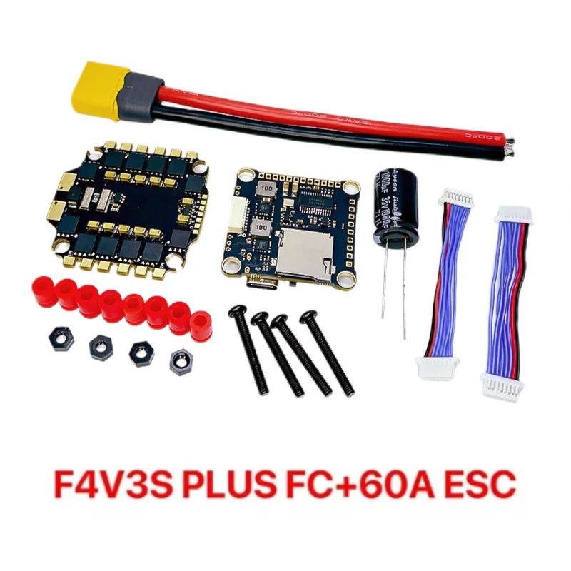 Фото Комплект рамы Mark4 V2 10 дюймов для FPV-дронов и полетный контроллер F405 V3S, регулятор скорости 60A 4-в-1, мотор 3115 900KV, пропеллер и ELRS для RC FPV фристайл-гонок №4