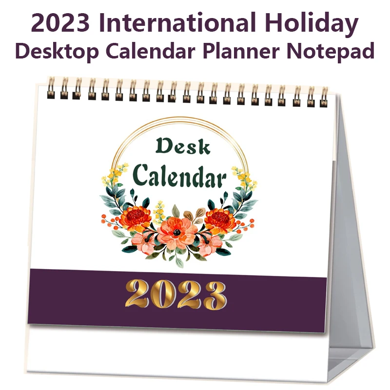 2023 International Holiday Notepad Desktop Desk Calendar Office Creative Agenda Planner Kawaii Notebook Mini Stationery Calendar