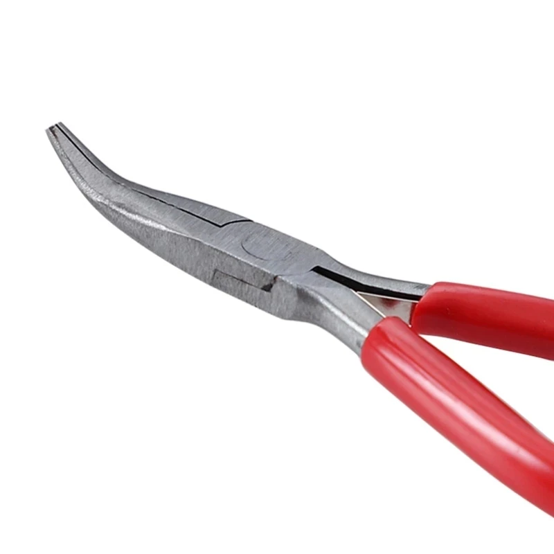 

1/3x Flat Curved Nose Pliers Ring Looping Wire Looper Split Ring Jewelry Making