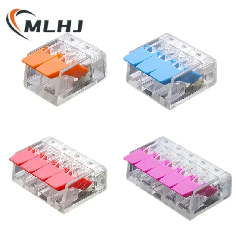 

Wire Connector 25/50/100 PCS Model 221 Mini Quick Terminal Home Wiring Universal Compact Wire Splitter Plug-In Wire Terminal