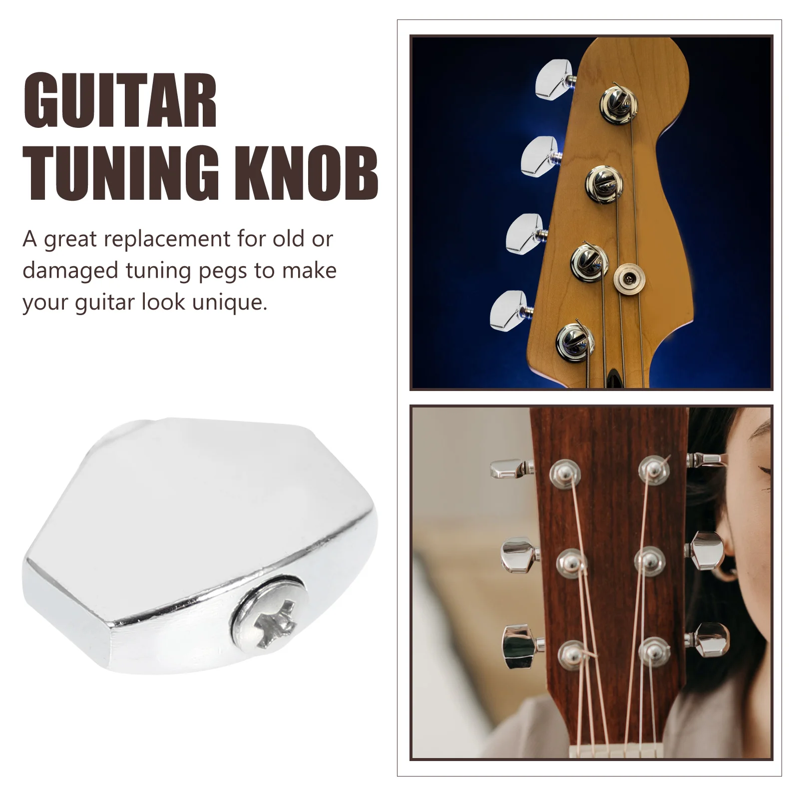 6 комплектов струн блокирующие рукоятки Гитарные тюнеры крышки Акустическая
