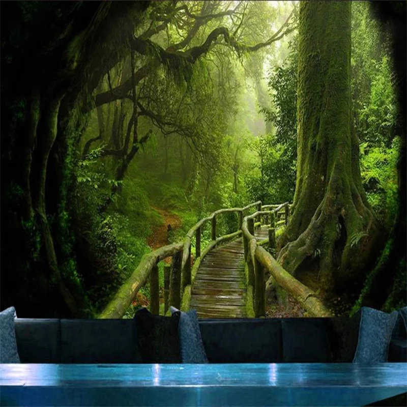

photo wallpapers 3d for living room Fantasy forest background wall 3D mural wallpaper home improvement