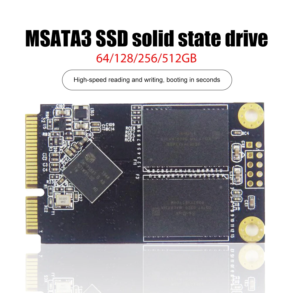 

Мини MSATA SSD 128 ГБ SATA 3 модуль твердотельный жесткий диск 3x5 см Внутренний твердотельный жесткий диск для ноутбука/настольного ПК