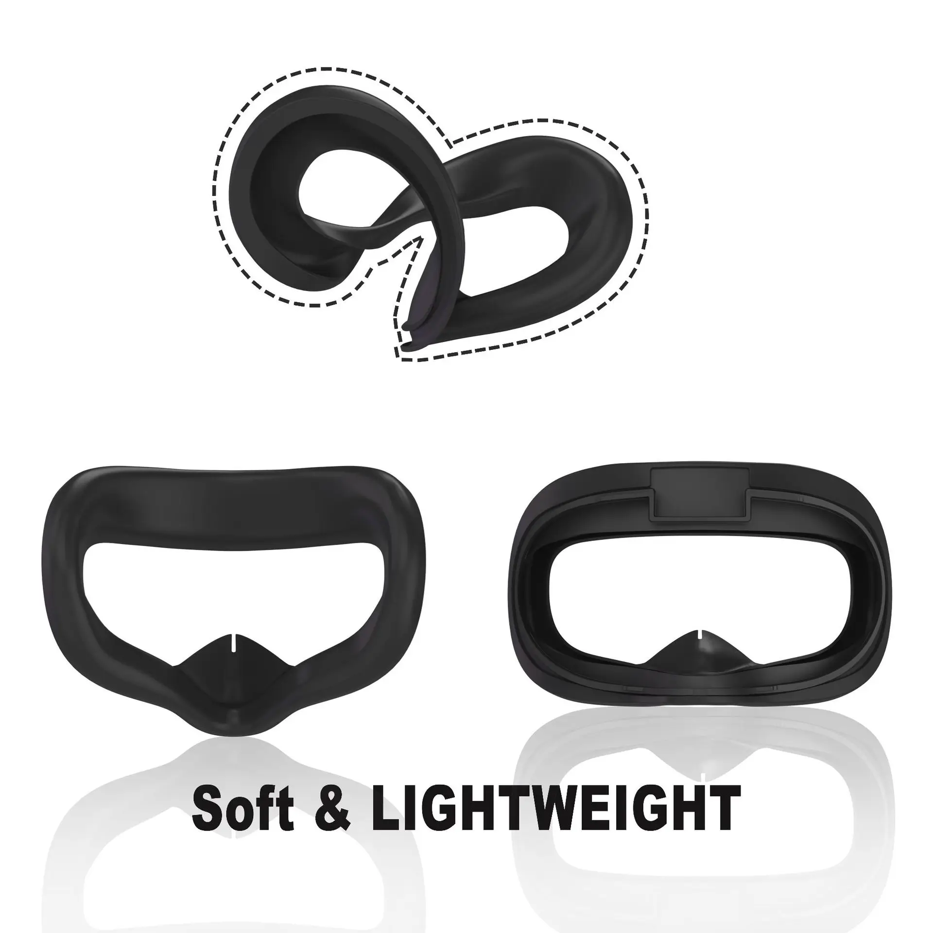 

For Oculus Quest 2 Replacement PU Widened Face Pad Cushion Face Cover Bracket Protective Mat Eye Pad For Oculus Quest 2 VR