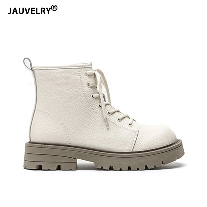 

Ботильоны женские на платформе, модные мотоциклетные ботинки на шнуровке, круглый носок, ботинки на молнии сбоку, в британском стиле, весна-осень