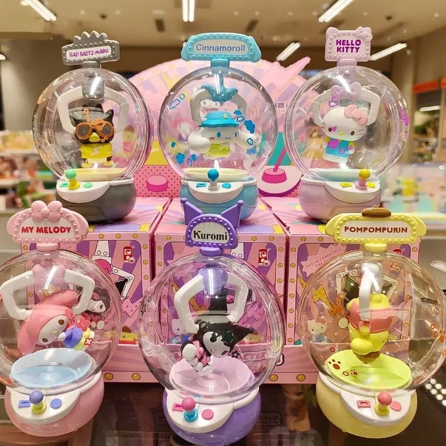 

New Sanrio Doll Clamping Machine Series Figure Hello Kitty Cinnamoroll Mymelody Kuromi Action Figurines Model Doll Kids Toy