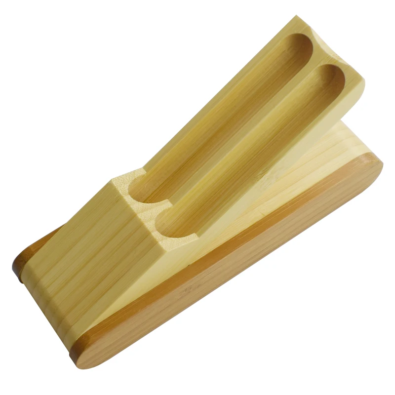 

Handmade Nature Bamboo Pencilcase For 2 Pens Holder Organizer Pencil Case Wood Box School Supplies Wooden Stationery Gift