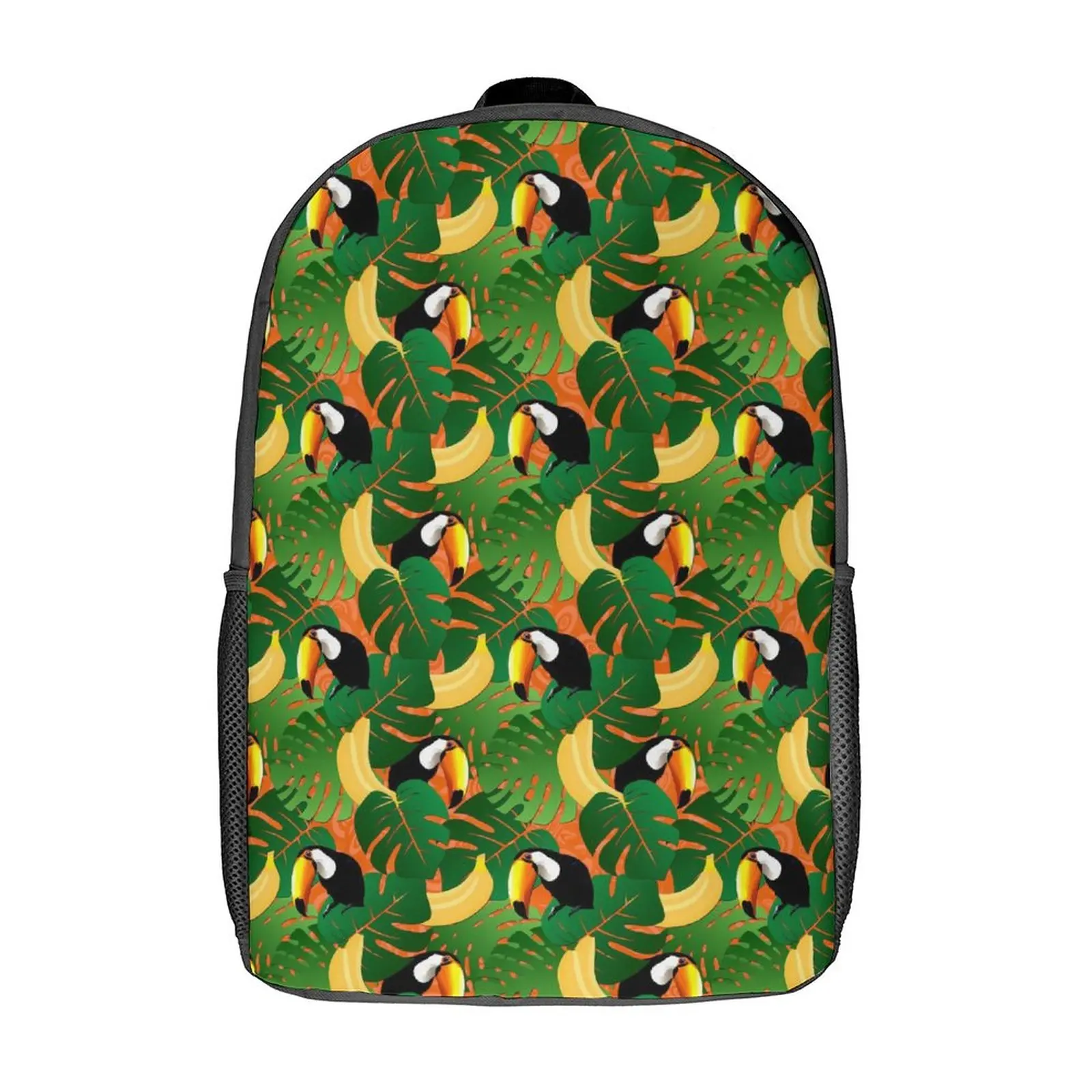 

Тропический Рюкзак с птицами Забавный банановый принт мужской полиэстер кемпинг рюкзаки Мягкие Красивые школьные сумки рюкзак