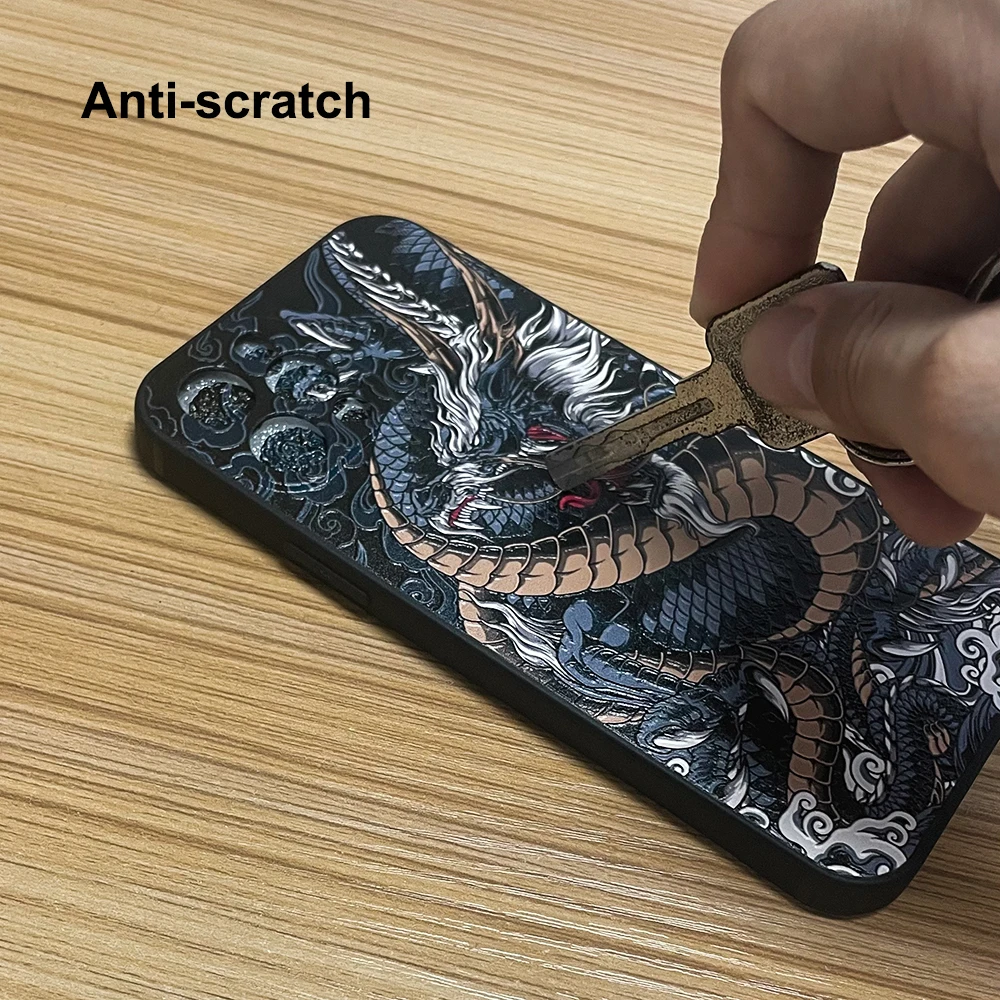 Dragon Case for Honor 70 60 50 Pro Plus SE 30 30S Cover 3D Embossed Relief Soft Matte Shell Full Protect Camera Phone Fundas images - 5