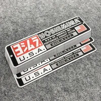 10pcs a lot motorcycle accessories aluminum alloy sticker decals heat resistant waterproof stickers for yoshimura exhaust pipe