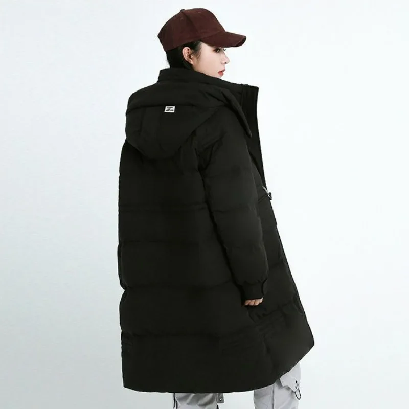 Новинка 2023 женский пуховик зимнее пальто женская парка средней длины свободная