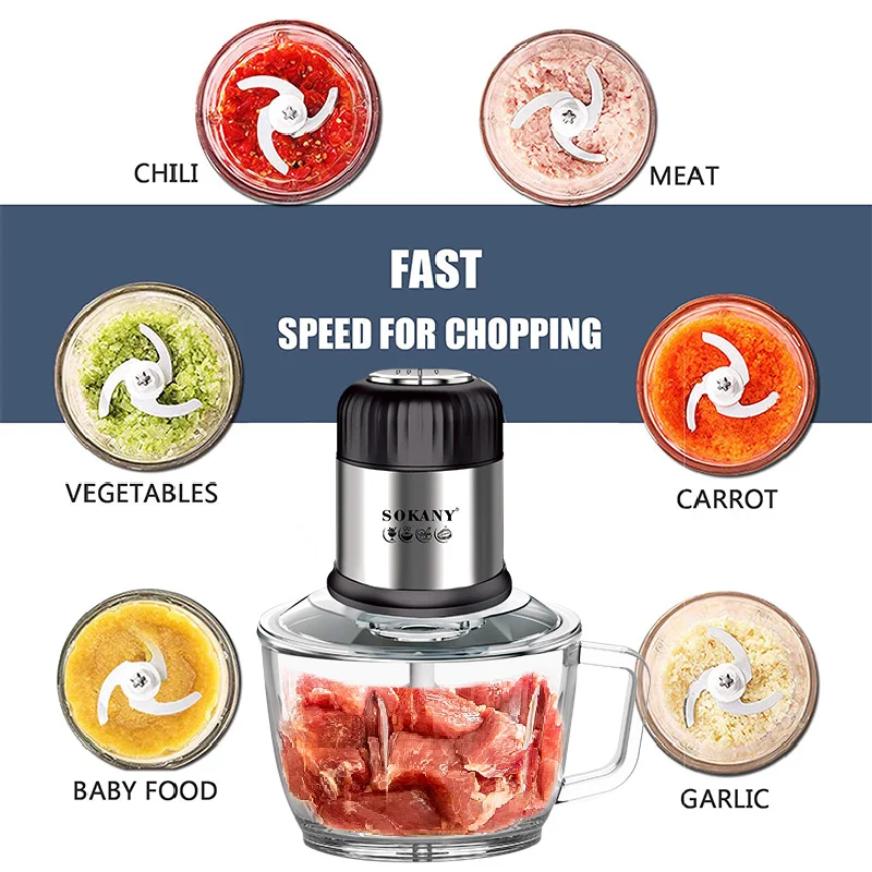 Электрическая мясорубка портативное маленькое регулируемое устройство