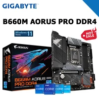 GIGABYTE B660M AORUS PRO DDR4 Motherboard NEW Intel B660 DDR4 PCI-E 4.0 M.2 128G Support 12 Gen Socket LGA 1700 Gaming Mainboard