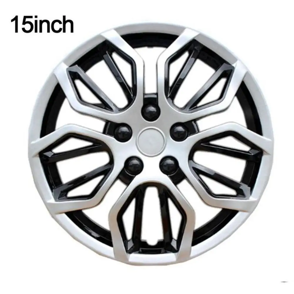 

1 Piece Universal 15 Inch Wheel Hub Cap Cover R14 Rim Center Cover 10 Wheel Spoke Clip on Hubcap Decorative Car Accessories