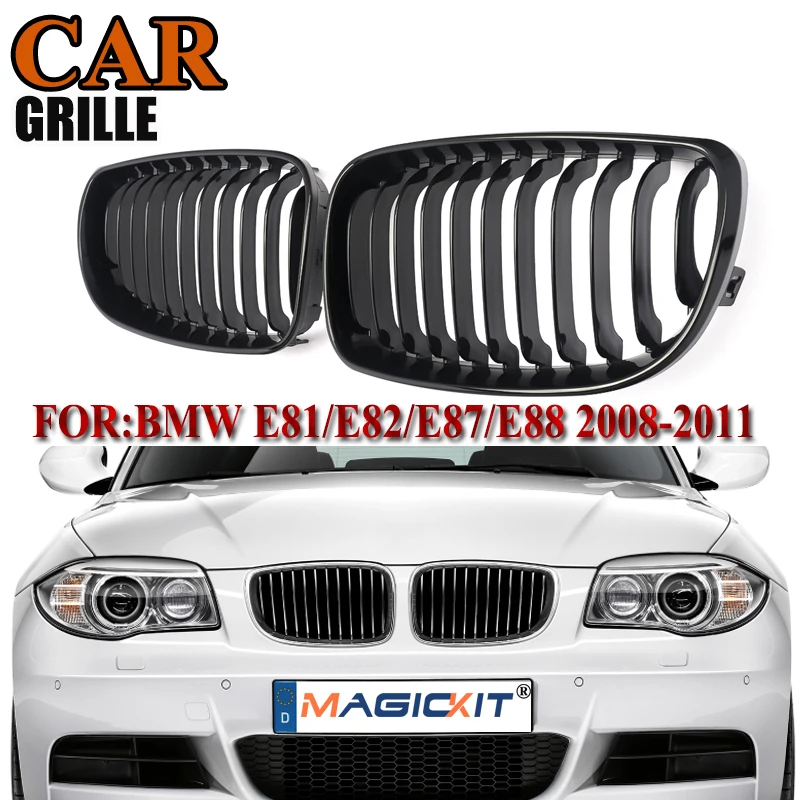 

MagicKit Pair For BMW 1-Series E81/E82/E87/E88 2008-2011 Front Kidney Grilles Gloss Black