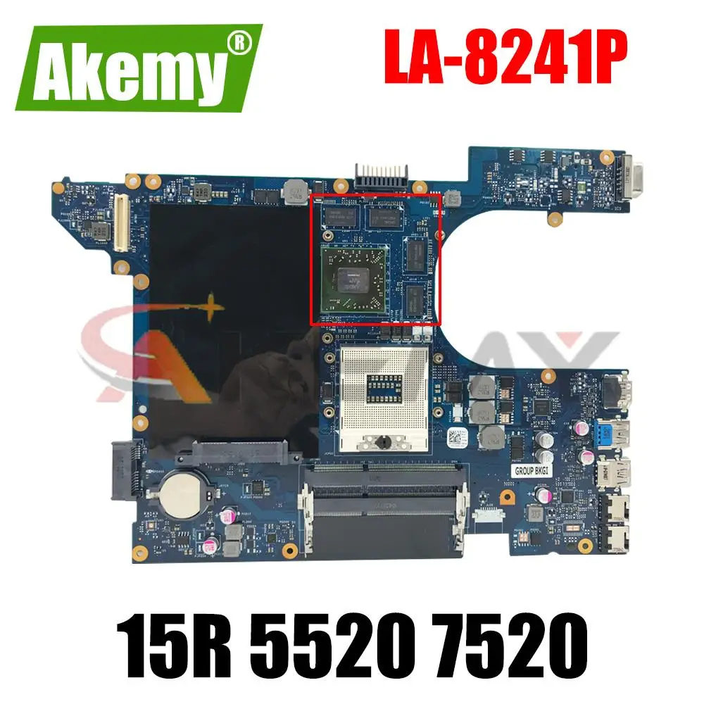 LA-8241P материнская плата для dell Inspiron 15R 5520 7520, материнская плата для ноутбука HD 7630M HD 7730M 8 * видеопамять