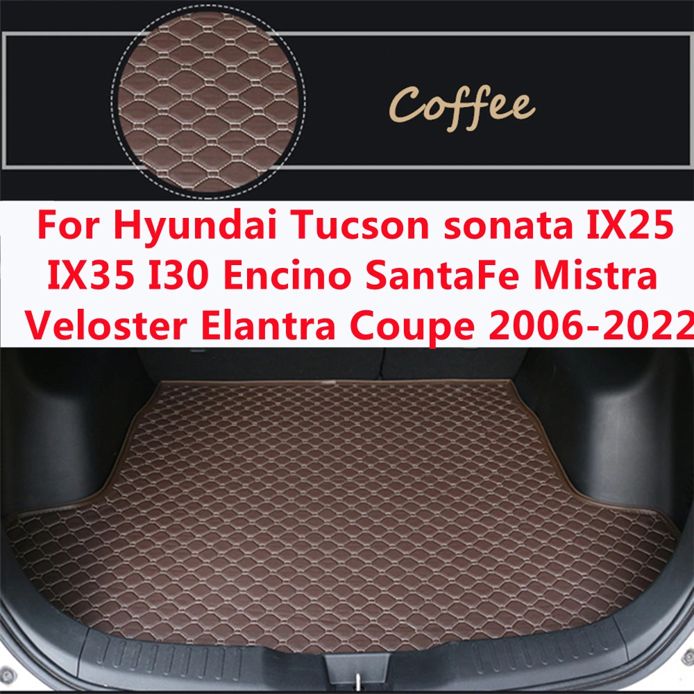 

SJ Custom Waterproof Car Trunk Mat AUTO Tail Boot Tray Liner For HYUNDAI Tucson Sonata Encino IX35 IX25 Mistra Elantra Lafesta