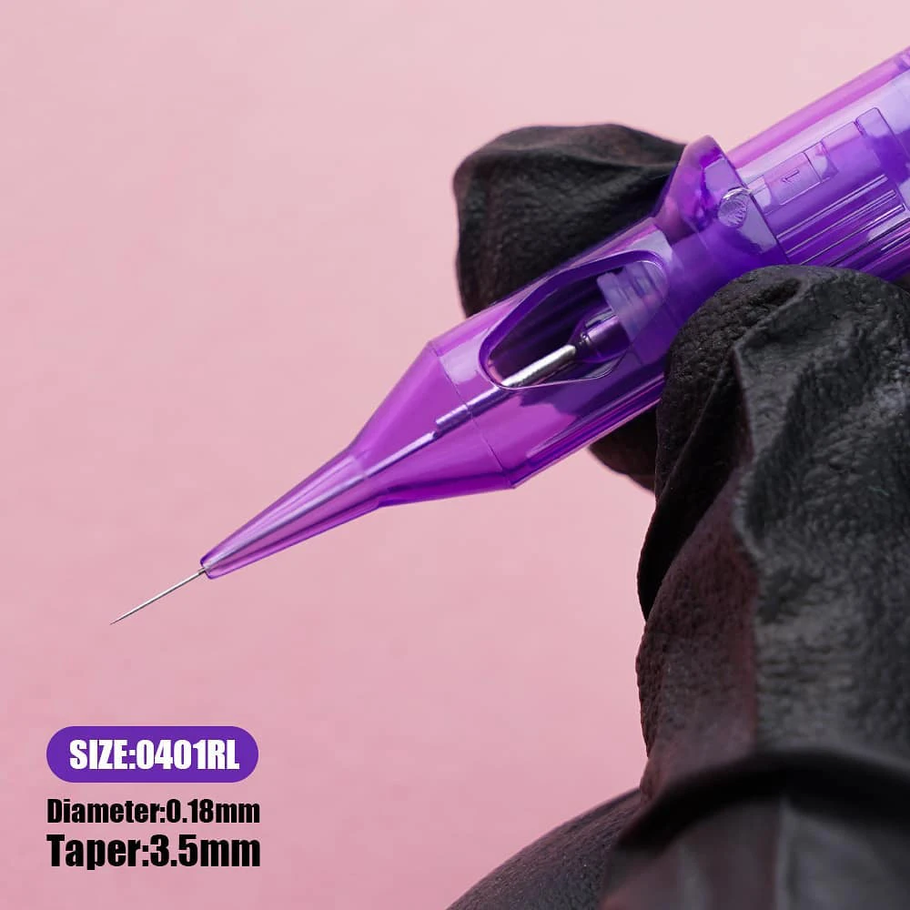 Про 20 шт. 08/10/12 7 мм конус 1RLT стерилизованный картридж игл для татуировок Постоянный макияж круглый лайнер 0,35/0,30/0,25 мм