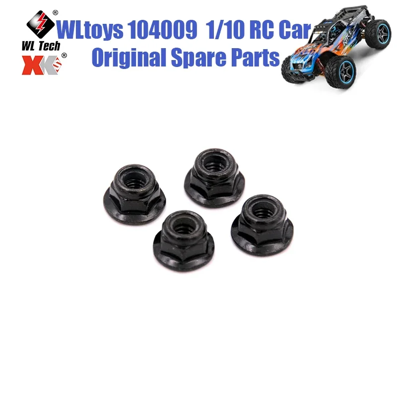 WLtoys 104009 1/10 RC Car Original Spare Parts 104001-1910M4 Lock Nut Flange